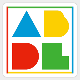 ABDL Logo Color Block - Transparent Sticker